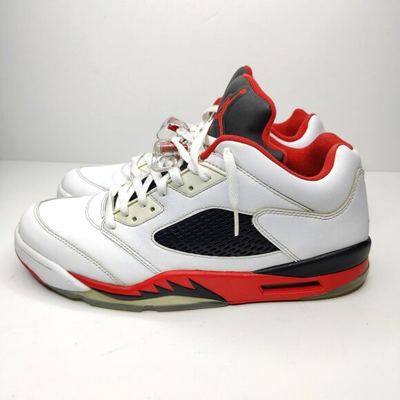 Nike Air Jordan 5 Retro 2016 Low Fire Red Mens Size 14 819171-101 - Picture 1 of 11